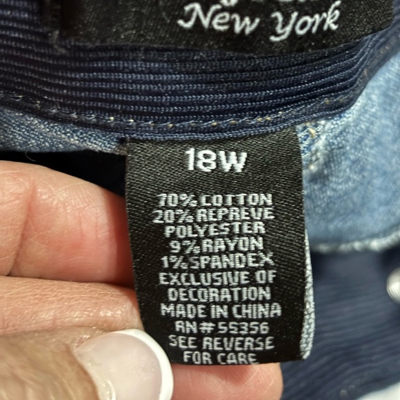 D. Jeans jeans cropped women’s size 18W - Picture 6 of 6